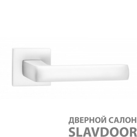 Ручка дверная "Эспрессо", 542-03 серия SLIM , матовый супер белый