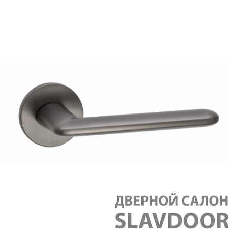 Ручка дверная "Ристретто",546-06 серия SLIM, матовый черный никель