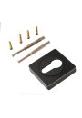 Накладка квадр. на цилиндр РЕНЦ, черная бронза с патиной