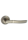 Ручка дверная "Капризе" 507-08, никель матовый - никель блестящий